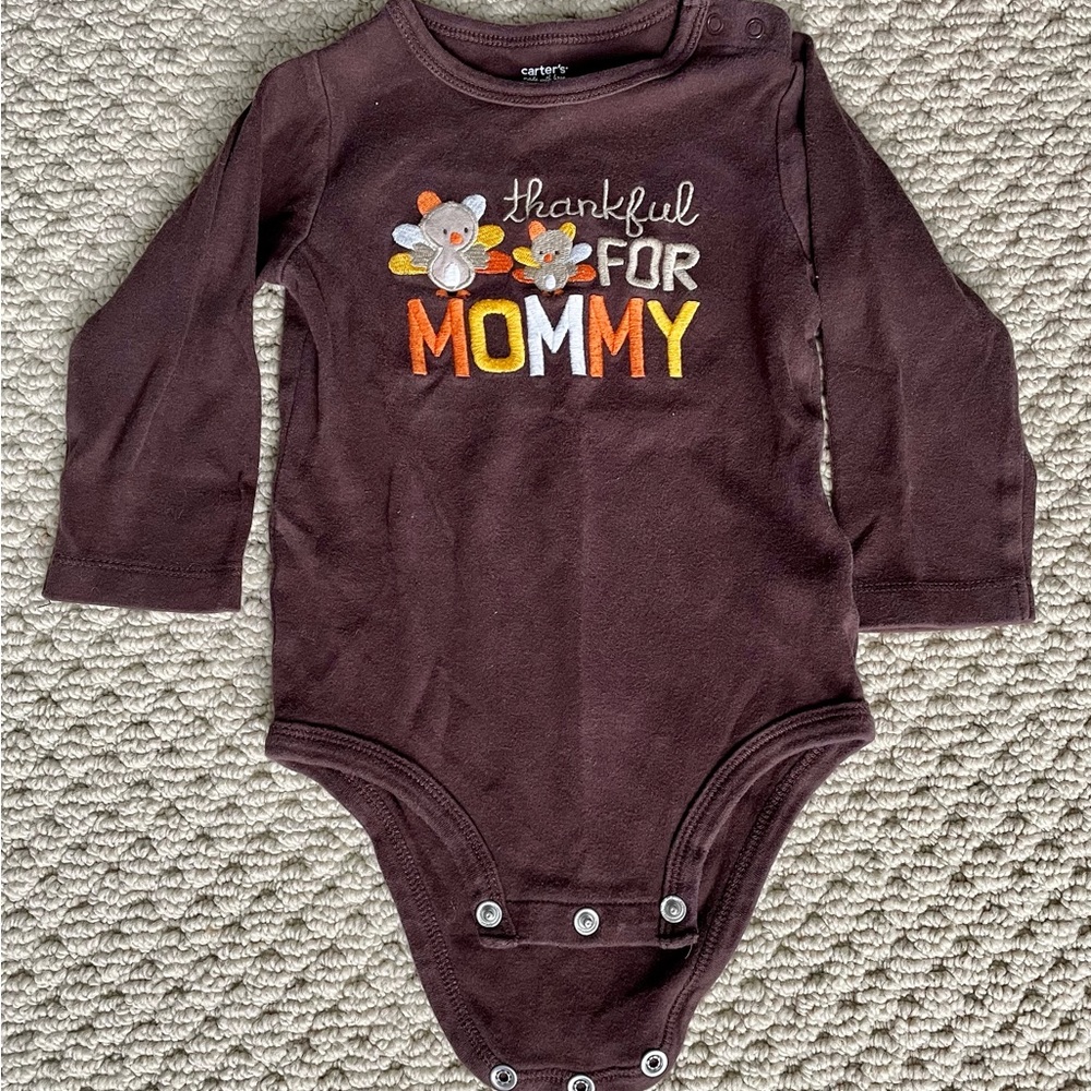 GUC Carter’s 18 month old ‘Thankful for Mommy’ onesie.